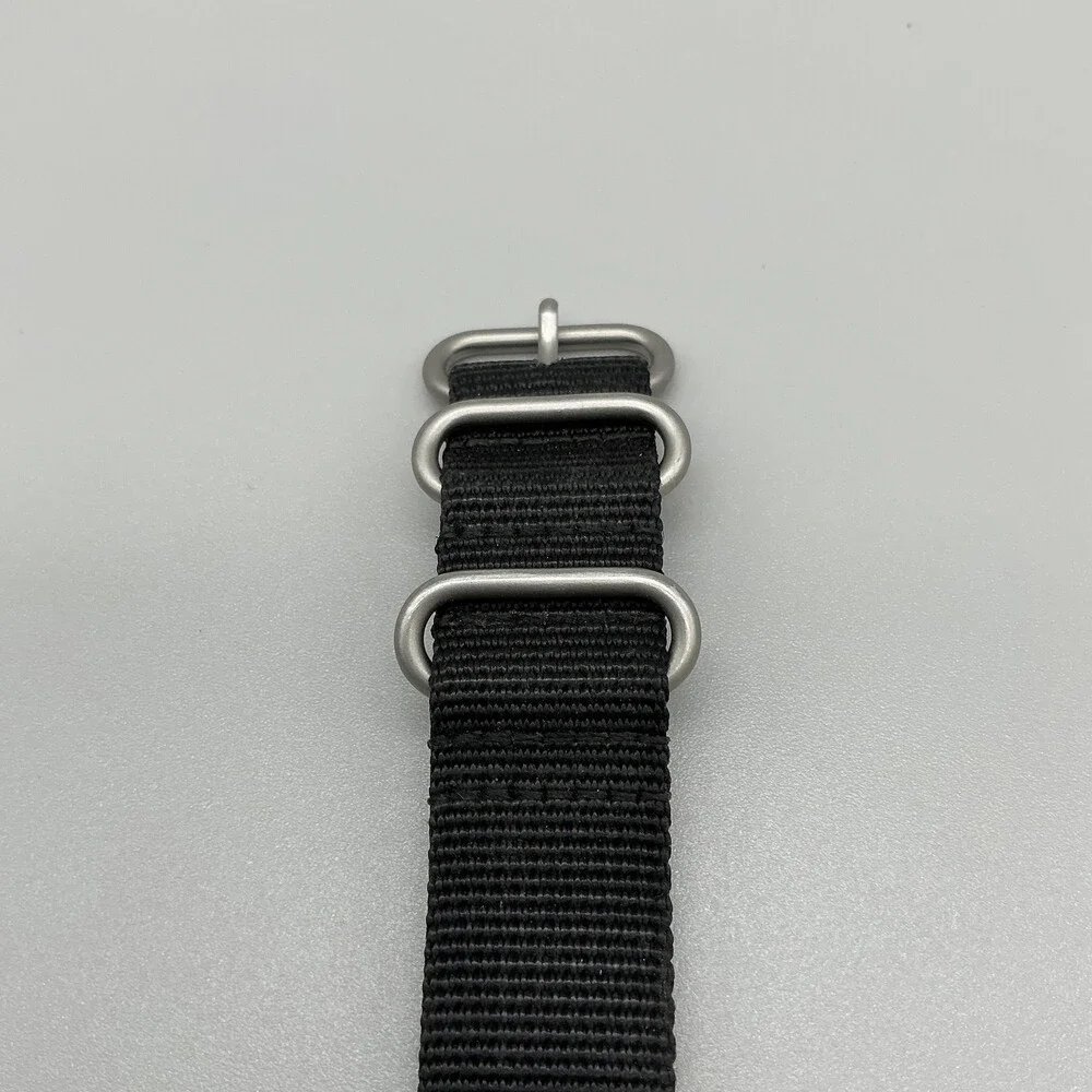 Bertucci A-2R DX3 Mens Watch 40mm Black Dial Nylon Strap 50M Field New Battery